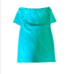 Hutch perfect summer strapless dress In turquoise! Size M NWOT